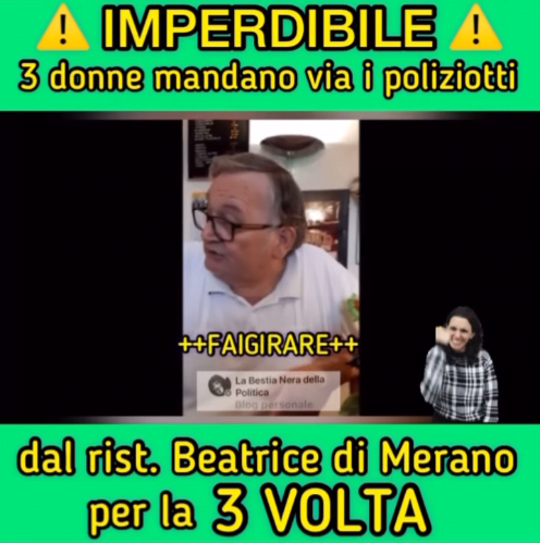 Un azione memorabile, 3 donne mandano via i poliziotti dal loro ristorante per la 3 VOLTA