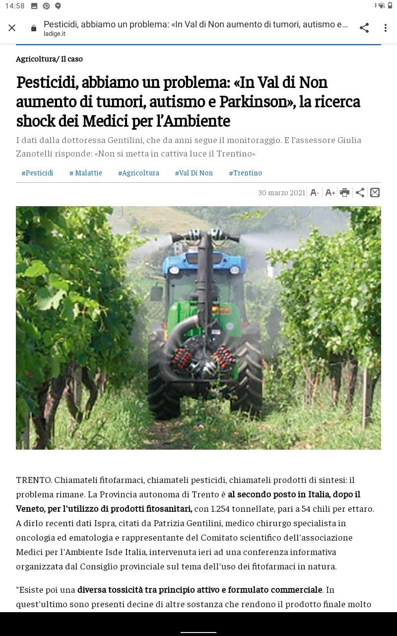 Ispra mostra che in Trentino sono state trovate 130 sostanze, sopra la media nazionale, nel 52% delle acque superficiali